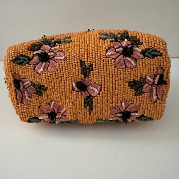 ANTHROPOLOGIE Fayla Yellow Beaded Pouch - Picture 6 of 10